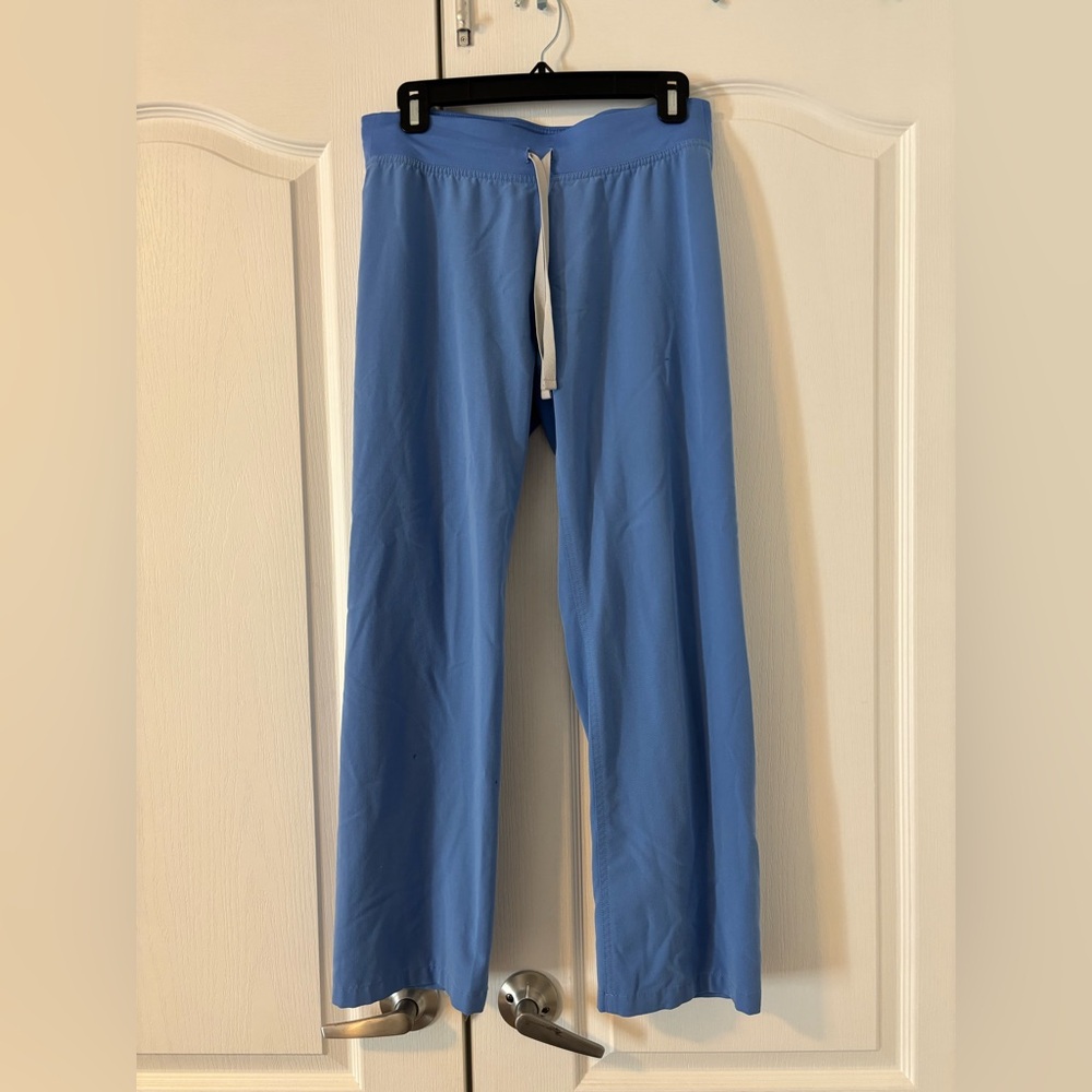 Figs Livingston basic scrub pants ceil blue xs petite XSP